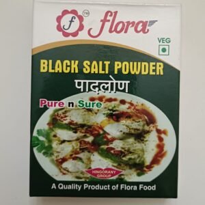 Flora Black Salt Powder premium kala namak for cooking and seasoning.