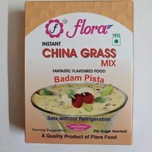 Flora China Grass Mix Badam Pista flavour 100g instant milk jelly dessert mix