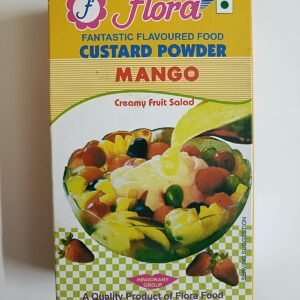 Flora Mango Custard Powder Mango Flavour 100g front packaging