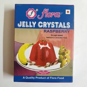 Flora Jelly Crystals nonvegetarian jelly mix front packaging