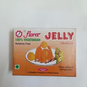 Flora Orange Jelly Mix 100g – Orange Flavoured Instant Jelly Dessert Mix