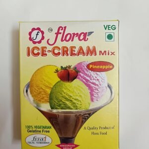 Flora Pineapple Ice-Cream Mix – Instant Pineapple Flavour Ice Cream Mix for Homemade Ice Cream
